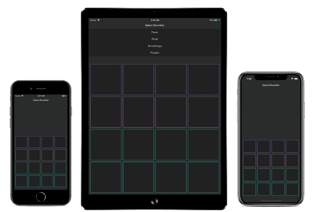 KH Drum Machine app preview